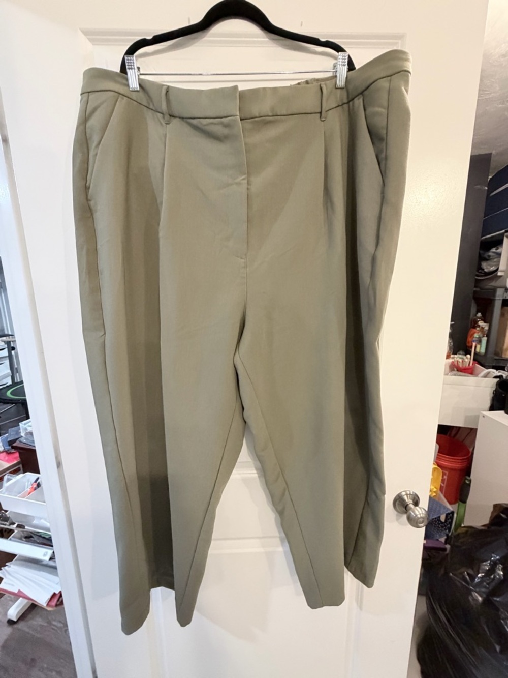 Old Navy Olive-Green Wide Leg Trousers